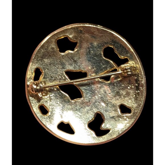 Vintage Fairycore Orange Enamel Butterfly Brooch - Picture 2 of 4